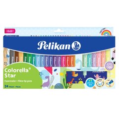 Flomasteriai Pelikan Colorella Star, 24 vnt. kaina ir informacija | Piešimo, tapybos, lipdymo reikmenys | pigu.lt