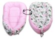 Kūdikio lizdelis su priedais Babymam, rožinis, 0-24 mėn kaina ir informacija | Vokeliai, miegmaišiai, pagalvės | pigu.lt