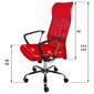 Biuro kėdė Giosedio BSX001, raudona цена и информация | Biuro kėdės | pigu.lt