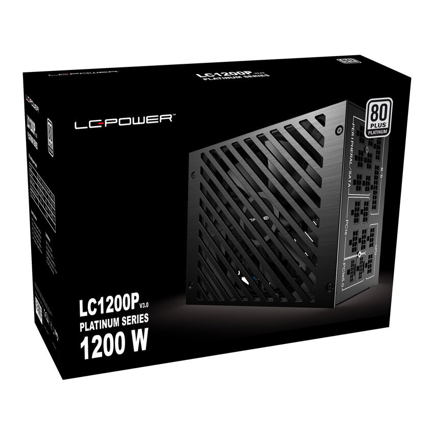 LC-Power LC1200P V3.0 kaina ir informacija | Maitinimo šaltiniai (PSU) | pigu.lt