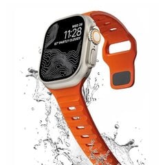 Tech-Protect Apple Watch 4/5/6/7/SE/8/9/Ultra 44/45/49mm orange kaina ir informacija | Išmaniųjų laikrodžių ir apyrankių priedai | pigu.lt