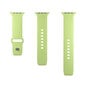 PURO ICON – elastingas dirželis, skirtas Apple Watch 42/44/45/49 mm (S/M & M/L) (Matcha Green) kaina ir informacija | Išmaniųjų laikrodžių ir apyrankių priedai | pigu.lt