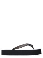 CALVIN KLEIN JEANS Beach Flatform Black 573151709 цена и информация | Женские тапочки | pigu.lt