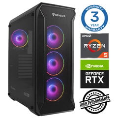 INTOP Ryzen 7 5700X 32GB 500SSD M.2 NVME+2TB RTX4070 12GB WIN11Pro цена и информация | Стационарные компьютеры | pigu.lt