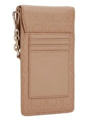 Женская сумка CALVIN KLEIN Must Phone Pouch Safari Canvas Mono 545008940, коричневая цена и информация | Женские сумки | pigu.lt