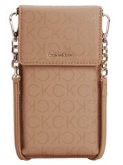 Женская сумка CALVIN KLEIN Must Phone Pouch Safari Canvas Mono 545008940, коричневая цена и информация | Женские сумки | pigu.lt