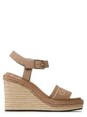 CALVIN KLEIN JEANS Wedge 70Hh - He Safari Canvas 573151825 цена и информация | Женские босоножки | pigu.lt