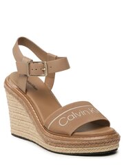 CALVIN KLEIN JEANS Wedge 70Hh - He Safari Canvas 573151825 цена и информация | Женские босоножки | pigu.lt