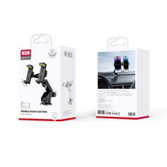 XO car holder C117 black with suction cup цена и информация | Держатели для телефонов | pigu.lt