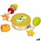 Medinių instrumentų rinkinys vaikams Woomax, 4 el. kaina ir informacija | Žaislai kūdikiams | pigu.lt
