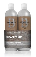 Набор для ухода за волосами для мужчин Tigi Bed Head For Men Clean It Up: шампунь 750 мл + кондиционер 750 мл цена и информация | Tigi Духи, косметика | pigu.lt