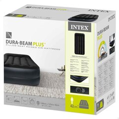 Pripučiamas čiūžinys Intex, 99x42x191 cm, juodas цена и информация | Матрасы | pigu.lt