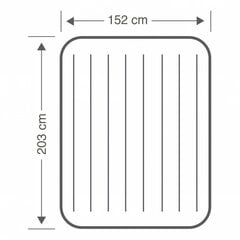 Pripučiamas čiūžinys Intex, 152x25x203 cm цена и информация | Надувные матрасы и мебель | pigu.lt