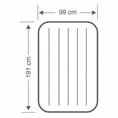 Pripučiamas čiužinys Intex, 99x25x191 cm kaina ir informacija | Pripučiami čiužiniai ir baldai | pigu.lt