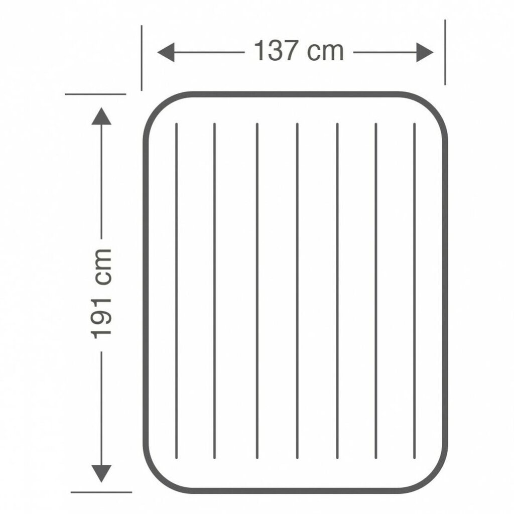 Pripučiamas čiūžinys Intex, 137x25x191 cm цена и информация | Pripučiami čiužiniai ir baldai | pigu.lt