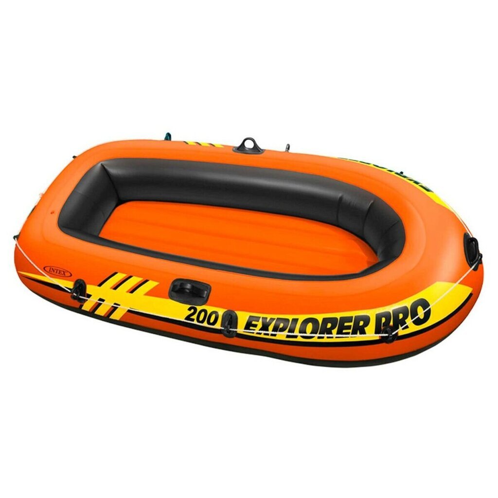Pripučiama valtis Intex Explorer Pro, 196x33x102cm, oranžinė цена и информация | Pripučiamos ir paplūdimio prekės | pigu.lt