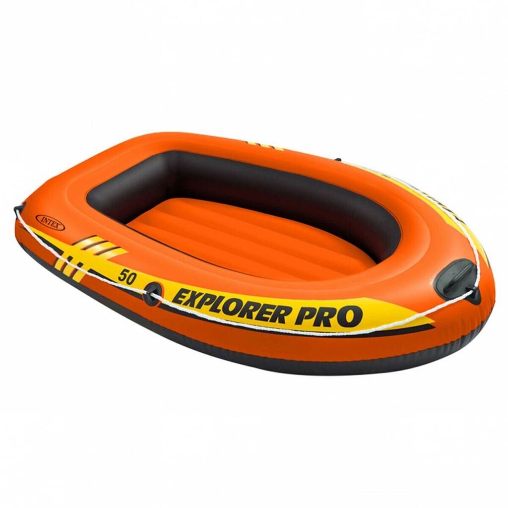 Pripučiama valtis Intex Explorer Pro 50, 137x23x85 cm, oranžinė kaina ir informacija | Valtys ir baidarės | pigu.lt