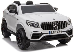 Dvivietis vaikiškas elektromobilis Mercedes GLC 63S QLS 4x4 baltas kaina ir informacija | Elektromobiliai vaikams | pigu.lt