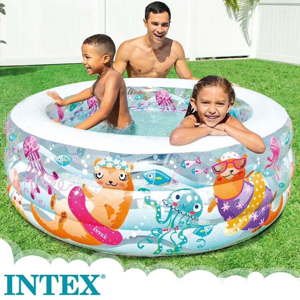 Pripučiamas vaikiškas baseinas Intex, 152x56x152cm, įvairių spalvų kaina ir informacija | Baseinai | pigu.lt