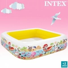 Pripučiamas vaikiškas baseinas Intex, 157x122x157 cm, baltas/geltonas kaina ir informacija | Baseinai | pigu.lt