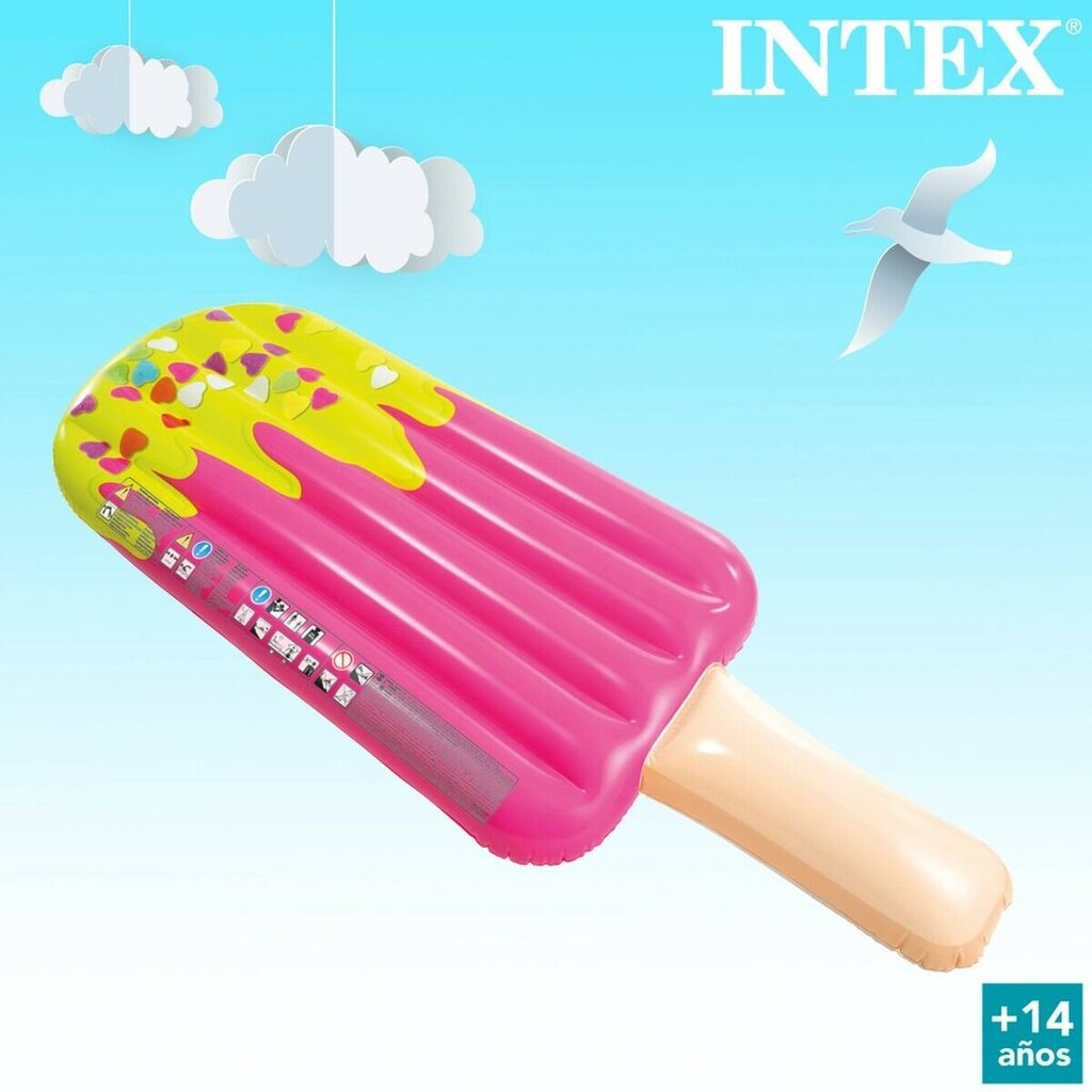 Pripučiamas čiužinys Intex, 76x20x191cm, rožinis kaina ir informacija | Pripučiamos ir paplūdimio prekės | pigu.lt