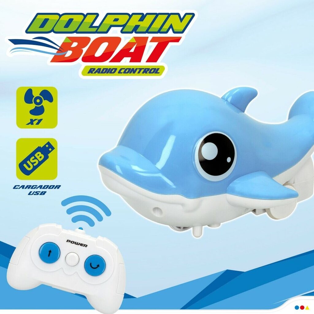 Nuotoliniu būdu valdoma valtis Delfinas Colorbaby, 2 vnt. цена и информация | Žaislai berniukams | pigu.lt