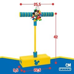 Šokdyklė Mickey Mouse, 25,5x46x9,5 cm, geltona kaina ir informacija | Lauko žaidimai | pigu.lt