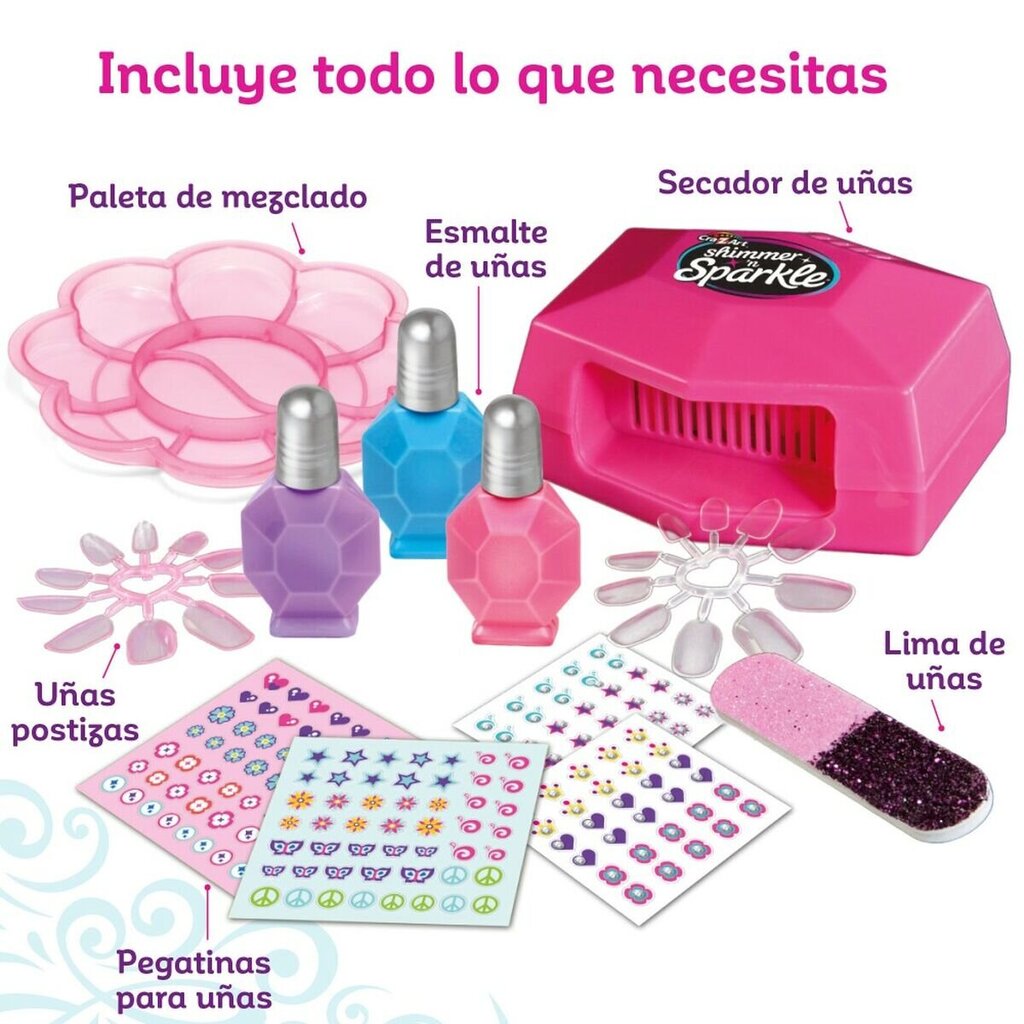 Manikiūro rinkinys Cra-Z-Art Magic, rožinis kaina ir informacija | Žaislai mergaitėms | pigu.lt