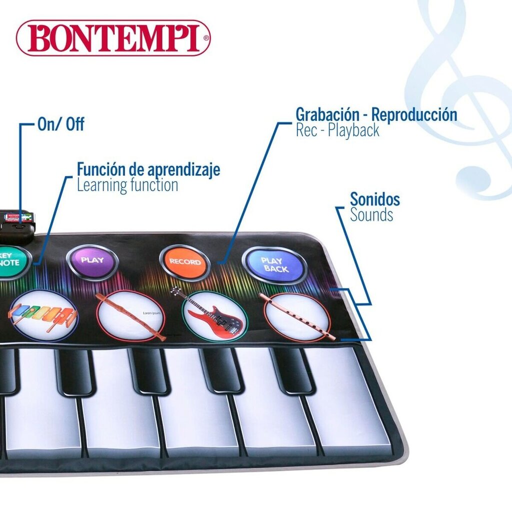 Žaislinis pianinas Bontempi, 4 vnt kaina ir informacija | Lavinamieji žaislai | pigu.lt