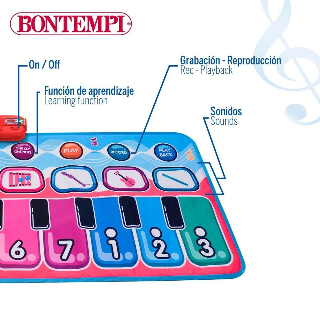 Žaislinis pianinas Bontempi, 4 vnt kaina ir informacija | Lavinamieji žaislai | pigu.lt