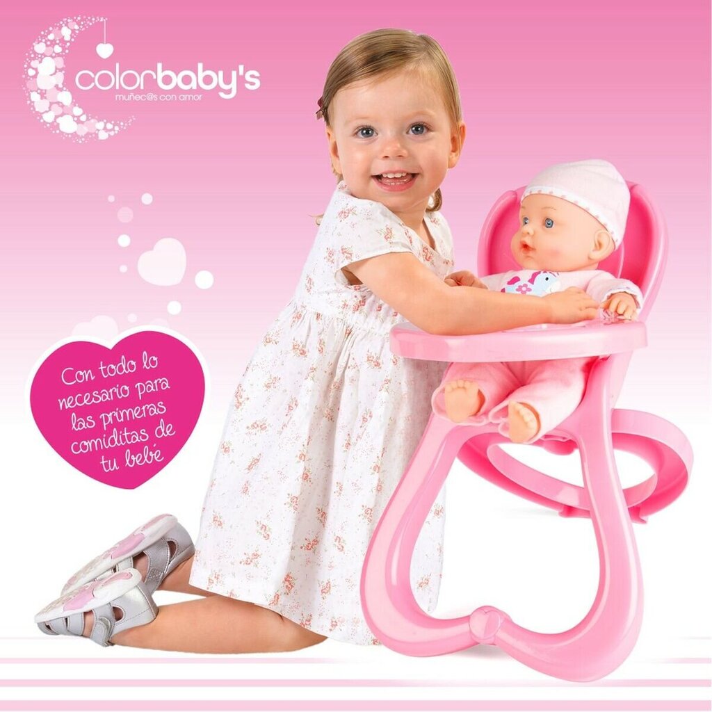Lėlė kūdikis su kėde Colorbaby, 2 vnt. kaina ir informacija | Žaislai mergaitėms | pigu.lt