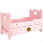 Lėlės lova Woomax, rožinė kaina ir informacija | Žaislai mergaitėms | pigu.lt