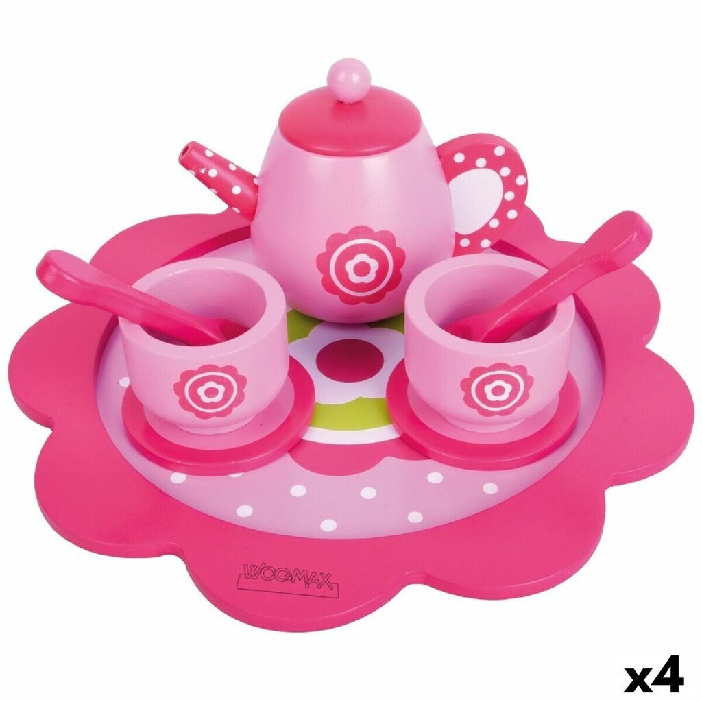 Žaislinis arbatos rinkinys Woomax, 4 vnt. kaina ir informacija | Žaislai mergaitėms | pigu.lt