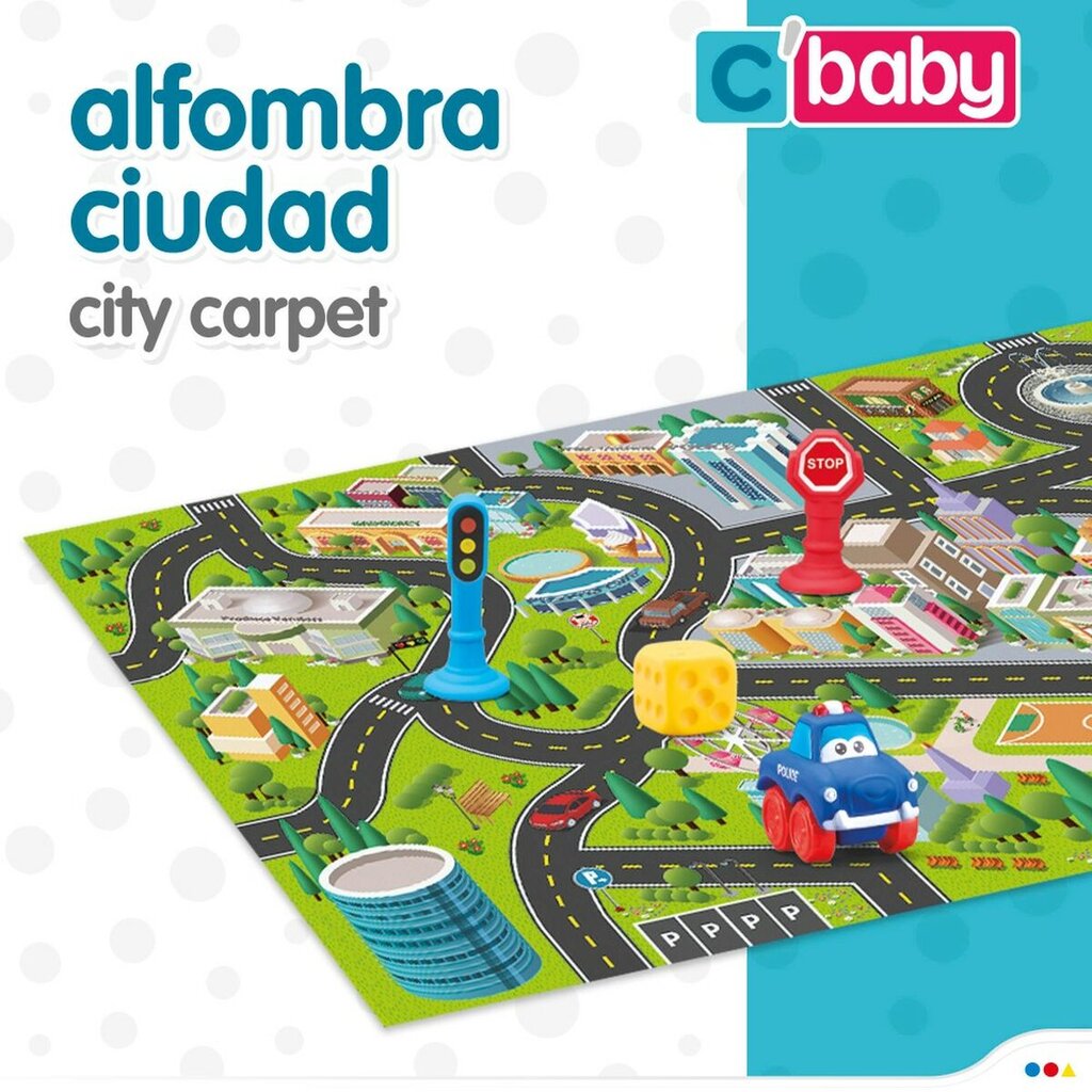 Žaidimų kilimėlis Colorbaby Miestas цена и информация | Žaislai kūdikiams | pigu.lt