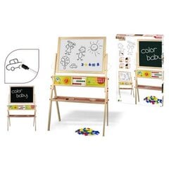 Medinė dvipusė lenta su priedais Woomax kaina ir informacija | Lavinamieji žaislai | pigu.lt