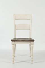 Kėdė L17 Avola, balta/ruda kaina ir informacija | Virtuvės ir valgomojo kėdės | pigu.lt
