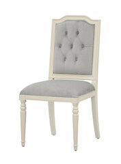 Kėdė Dijon, balta/pilka kaina ir informacija | Virtuvės ir valgomojo kėdės | pigu.lt