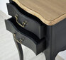 Naktinis staliukas L17 Sorrento SO025, juodas/rudas kaina ir informacija | Spintelės prie lovos | pigu.lt