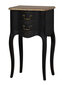 Naktinis staliukas L17 Sorrento SO025, juodas/rudas kaina ir informacija | Spintelės prie lovos | pigu.lt