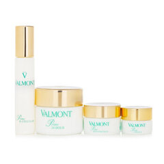 Valmont Prime 24 Hour Gold Retail Set: drekinamasis veido kremas, 50 ml + veido serumas, 15 ml + veido kaukė, 15 ml + paakių kremas, 5 ml kaina ir informacija | Veido kremai | pigu.lt