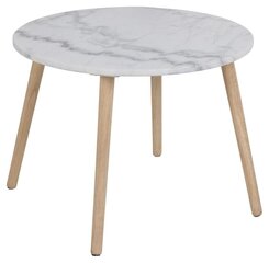Журнальный столик Bendt Rossi, 60x60 см, белый цвет цена и информация | Журнальные столы | pigu.lt