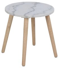 Kavos staliukas Bendt Rossi, 40x40 cm, baltas kaina ir informacija | Kavos staliukai | pigu.lt