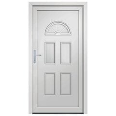 vidaXL Priekinės durys baltos spalvos 88x208cm 3187912 kaina ir informacija | Vidaus durys | pigu.lt