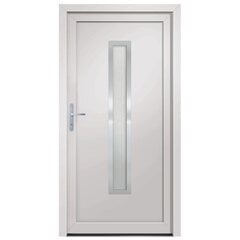 vidaXL Priekinės durys baltos spalvos 98x190cm 3187886 цена и информация | Межкомнатные двери | pigu.lt