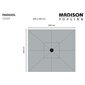 Madison Skėtis nuo saulės Madison Denia, 200x200cm, rudas kaina ir informacija | Skėčiai, markizės, stovai | pigu.lt