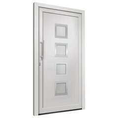 vidaXL Priekinės durys baltos spalvos 88x200cm kaina ir informacija | Lauko durys | pigu.lt