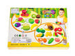 Vaikiškas pjaustytų daržovių rinkinys Adar, 22d. kaina ir informacija | Žaislai mergaitėms | pigu.lt