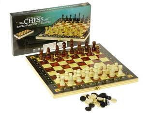 Шахматы, шашки, нарды из дерева цена и информация | Настольные игры, головоломки | pigu.lt