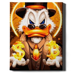Tapyba pagal skaičius Bitcoin Mr Duck Oh Art!, 40x50 cm kaina ir informacija | Tapyba pagal skaičius | pigu.lt
