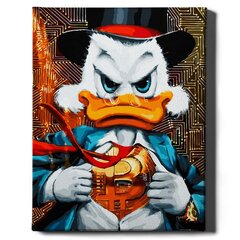 Tapyba pagal skaičius Duck i bitcoin Oh Art!, 40x50 cm kaina ir informacija | Tapyba pagal skaičius | pigu.lt